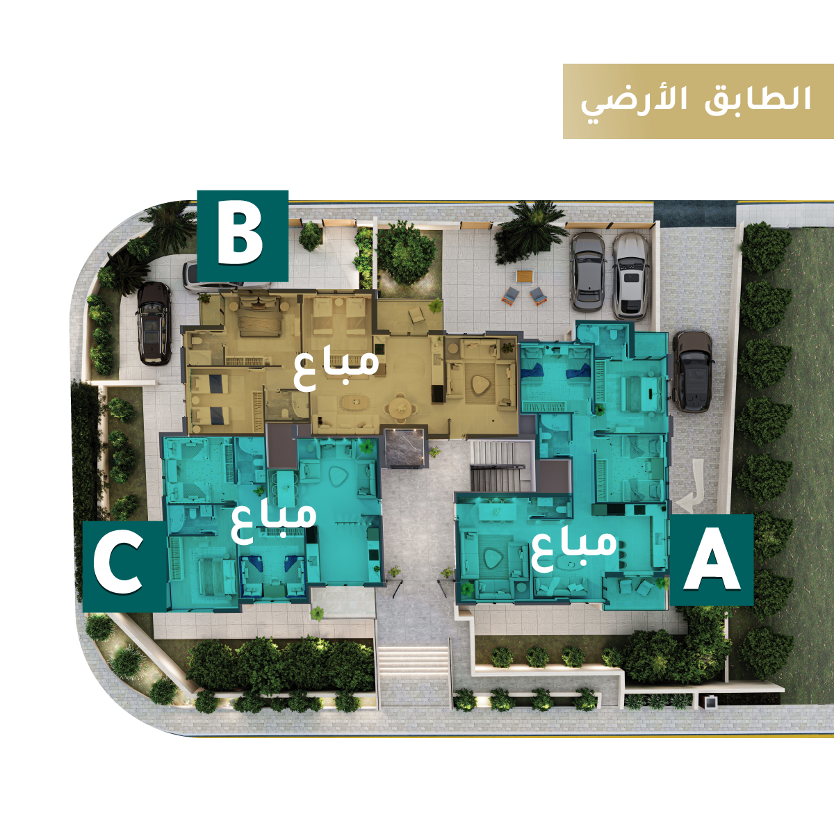 مخطط الطابق الأرضي